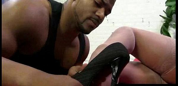  Black Meat White Feet - Sex with legs - foot fetish 02